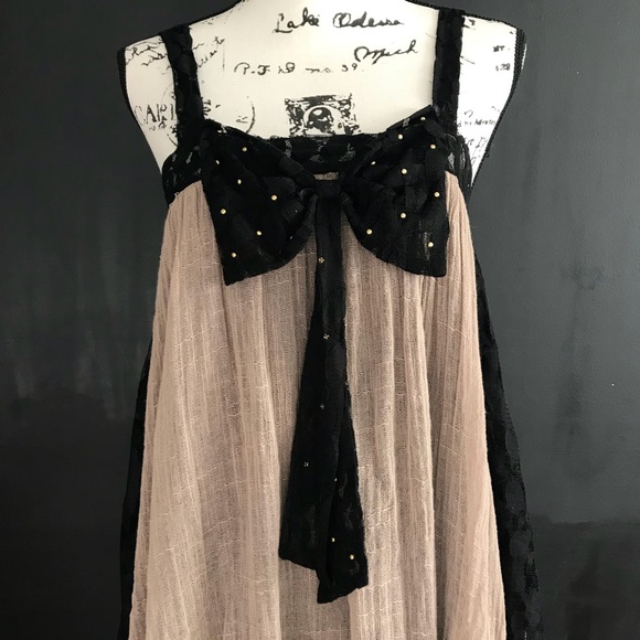 NEW A’reve “Burlap & Lace” Dress. Beautiful! Sz:M - Picture 8 of 8